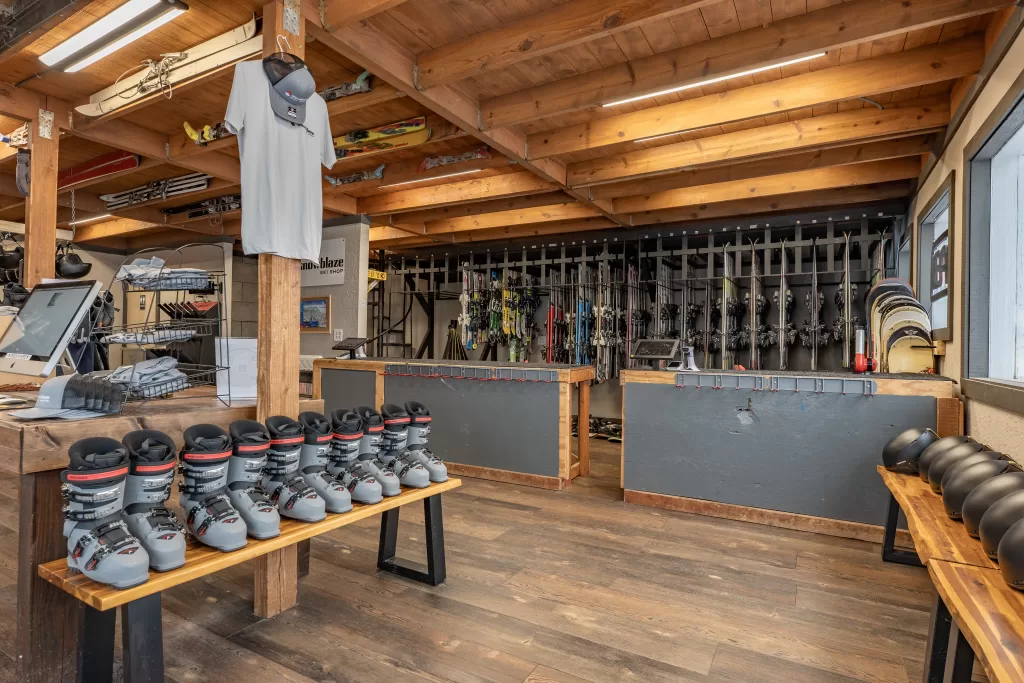 snowblaze ski shop interior